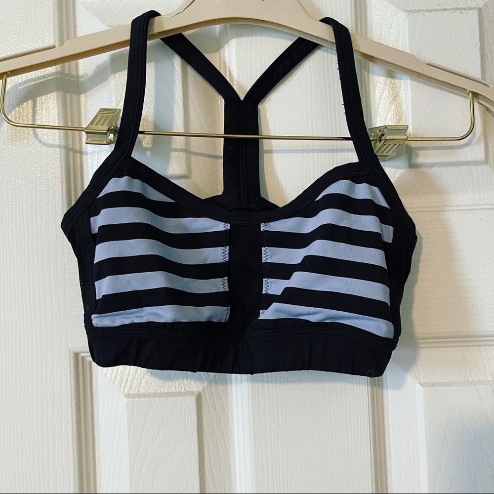 Lululemon Black & Purple Sports Bra (Size 2)
